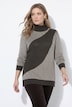 Pullover, Rippstrick, Rollkragen, Langarm, Biobaumwolle