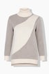 Pullover, Rippstrick, Rollkragen, Langarm, Biobaumwolle