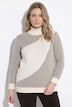 Pullover, Rippstrick, Rollkragen, Langarm, Biobaumwolle