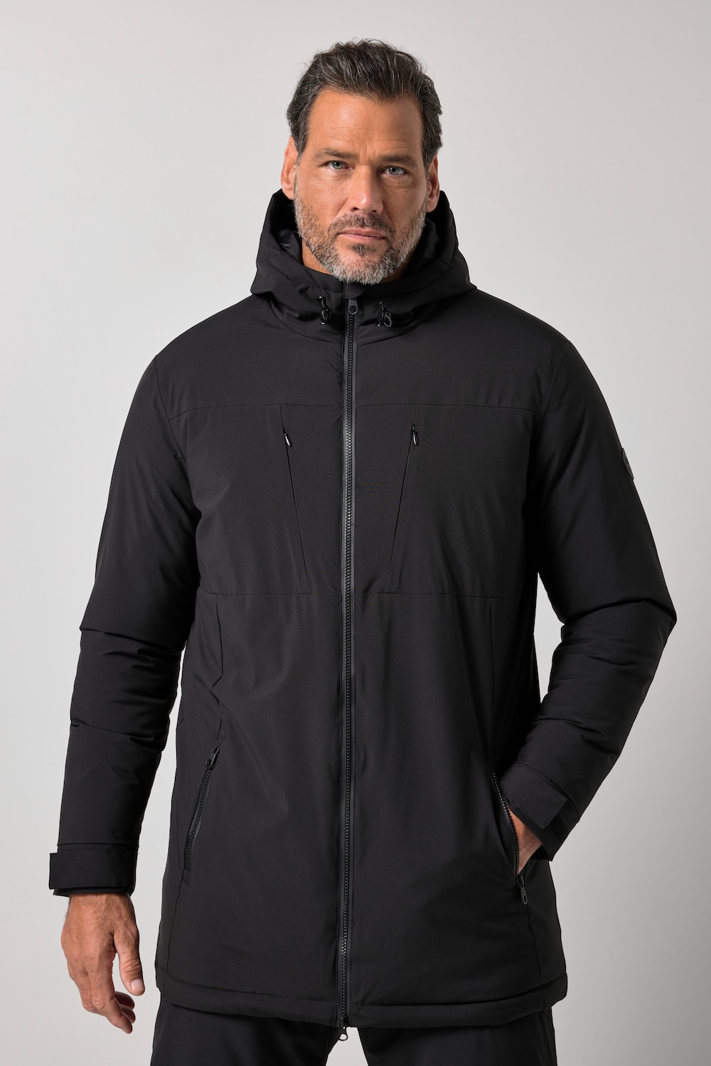 Functionele jas, outdoor, waterdicht, warme wattering, tot 8XL