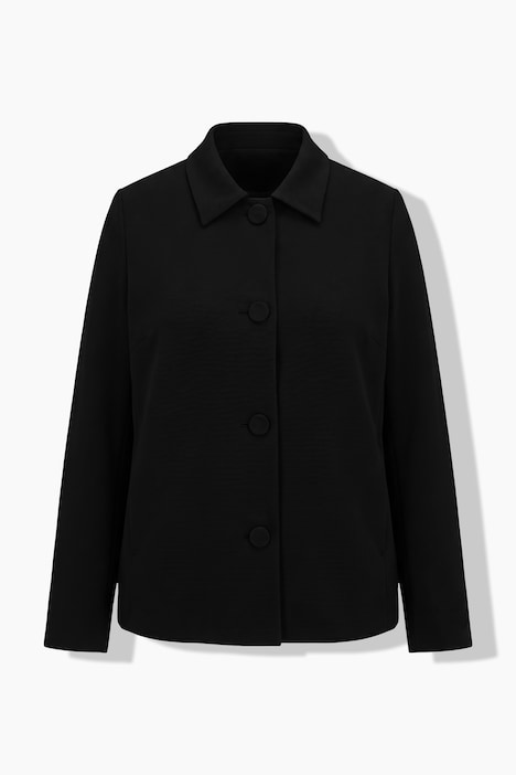 Acetat-Jacke, A-Linie, Wiener Nähte, Reverskragen