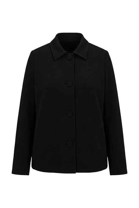 Acetat-Jacke, A-Linie, Wiener Nähte, Reverskragen