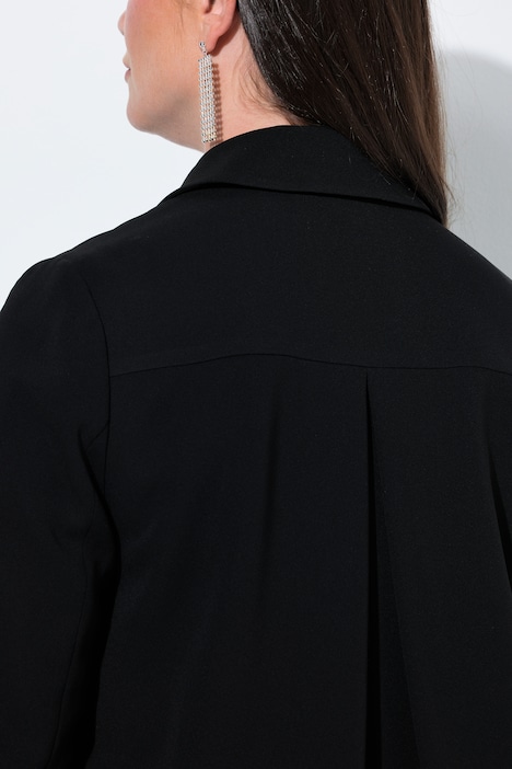 Acetat-Jacke, A-Linie, Wiener Nähte, Reverskragen