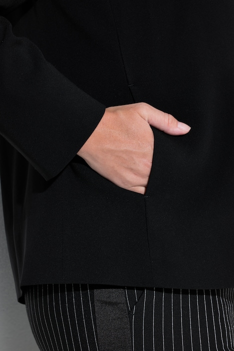 Acetat-Jacke, A-Linie, Wiener Nähte, Reverskragen