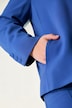 Acetat-Jacke, A-Linie, Wiener Nähte, Hemdkragen