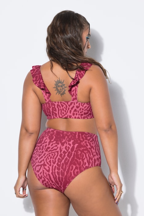 Bikini-Top, Shaping, Softcups, Color Leo, Volant