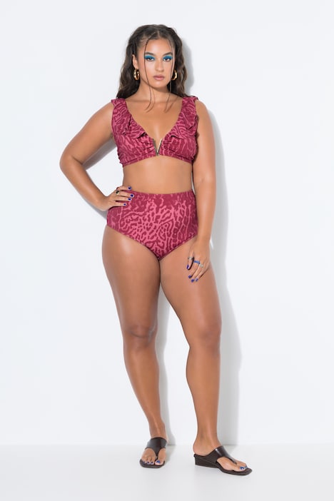 Bikini-Top, Shaping, Softcups, Color Leo, Volant