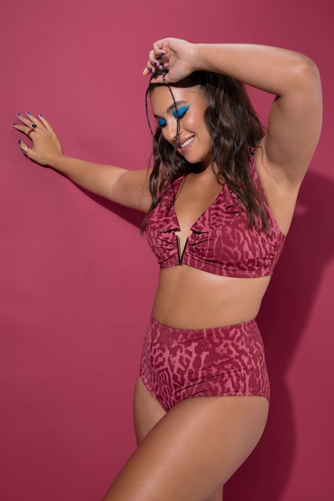 Bikini-Slip, HighWaist, Color Leo, Shaping