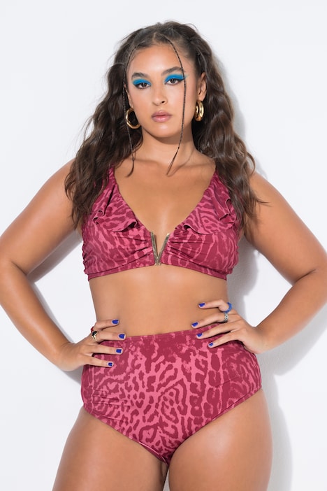 Bikini-Slip, HighWaist, Color Leo, Shaping