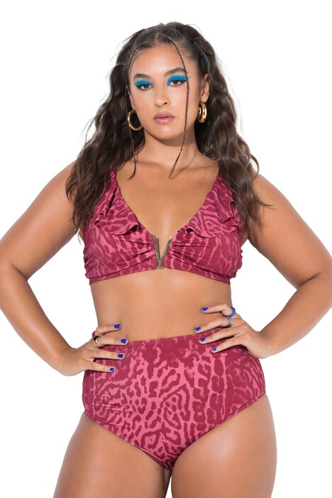 Bikini-Slip, HighWaist, Color Leo, Shaping