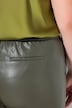 Hose, Lederoptik, Biesen, gerades Bein, Komfortbund