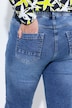 Cuffable Stretch Fit Slim Leg  Jeans
