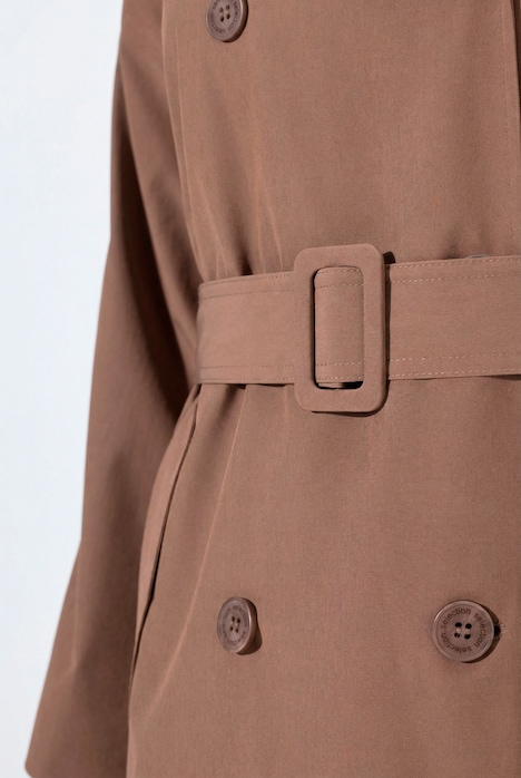 Trenchcoat, Reverskragen, doppelreihig, Raglan-Langarm