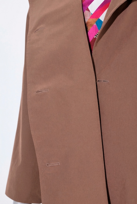 Trenchcoat, Reverskragen, doppelreihig, Raglan-Langarm