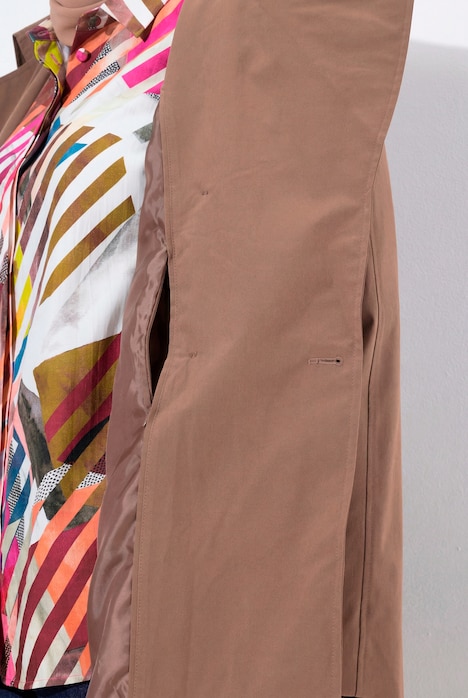 Trenchcoat, Reverskragen, doppelreihig, Raglan-Langarm