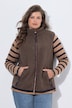 Teddy-Weste, Stehkragen, 2-Wege Zipper