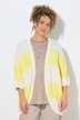 Strickjacke, Streifen, Egg-Shape, 3/4-Fledermausarm