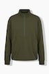 Sweatshirt, Tunnelzug, Stehkragen, Langarm, Biobaumwolle