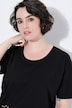T-shirt, opengewerkte kant, oversized, ronde hals, korte mouwen