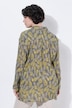 Chemisier motif ananas, col chemise et manches longues