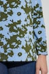 T-shirt en coton bio, motif à fleurs et manches longues, coupe Slim Fit