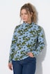 T-shirt en coton bio, motif à fleurs et manches longues, coupe Slim Fit