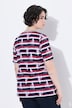 Striped Sailboat Sweetheart Neckline Tee