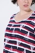Striped Sailboat Sweetheart Neckline Tee