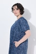 Striped Voile Puff Sleeve Dress