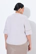 Jacquard-Strickjacke, oversized, Reißverschluss, 3/4-Arm