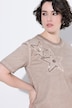 T-shirt, zeester, oversized, ronde hals, korte mouwen