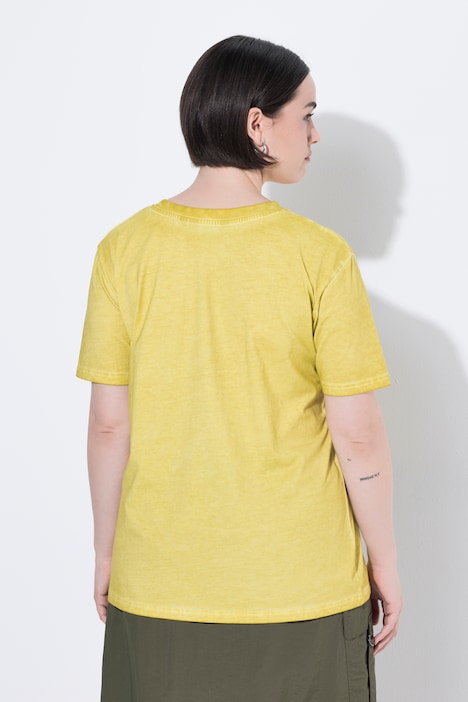 T-shirt, zeester, oversized, ronde hals, korte mouwen