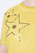 T-shirt, zeester, oversized, ronde hals, korte mouwen