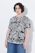 T-Shirt, Muscheln, Oversized, Tunika-Ausschnitt, Halbarm