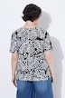 T-Shirt, Muscheln, Oversized, Tunika-Ausschnitt, Halbarm