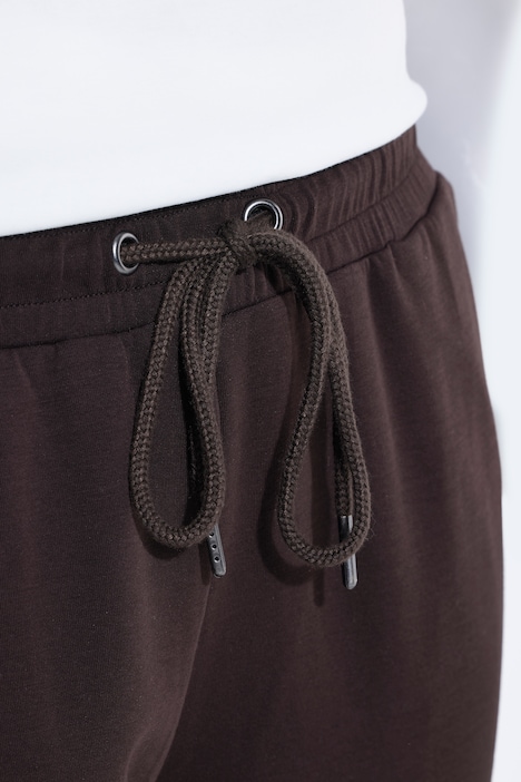 3/4-Hose, Zierstreifen, weites Bein, Bund mit Band