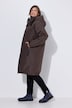 Functionele jas, oversized, geruite teddy voering, capuchon, 2-wegrits