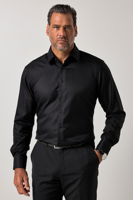 Karohemd, Business, Langarm, Fischgrat, Modern Fit, bis 8 XL