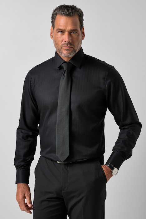 Karohemd, Business, Langarm, Fischgrat, Modern Fit, bis 8 XL