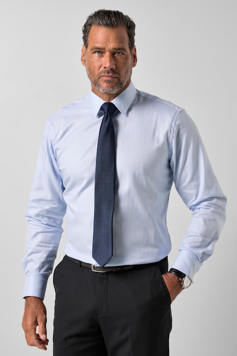 Karohemd, Business, Langarm, Fischgrat, Modern Fit, bis 8 XL