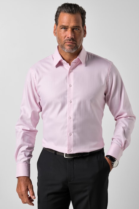 Karohemd, Business, Langarm, Fischgrat, Modern Fit, bis 8 XL