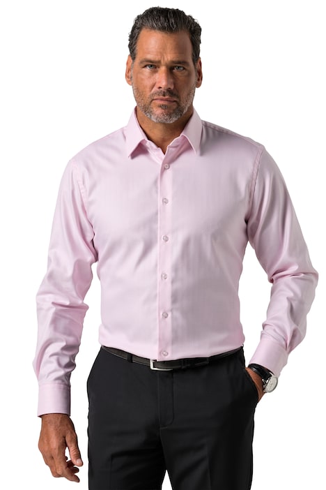 Kostkovaná košile, business, dlouhé rukávy, rybí kost, moderní střih, do vel. 8XL