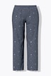 Pyjama motif étoiles, ourlet « vagues », décolleté rond et manches longues