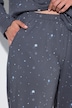 Pyjama motif étoiles, ourlet « vagues », décolleté rond et manches longues