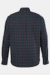Geruit overhemd, lange mouwen, kleine buttondown kraag, modern fit, tot 8XL