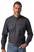 Kostkovaná košile, dlouhé rukávy, přehnutý mini límeček s knoflíky, moderní střih, do vel. 8XL