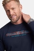 Men+ Langarmshirt, Bauchfit, Print, bis 8 XL