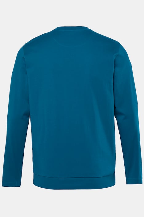 Men+ Langarmshirt, Bauchfit, Print, bis 8 XL