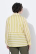 Bluse, striper, A-linje, skjortekrage, lange ermer