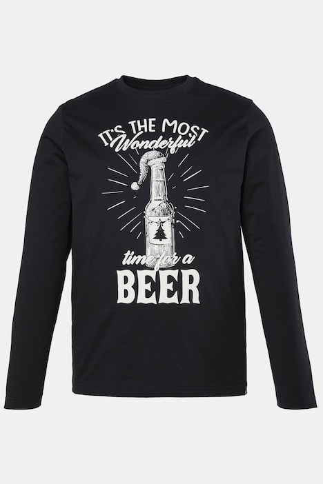 Men+ Langarmshirt, Weihnachten, bis 8 XL